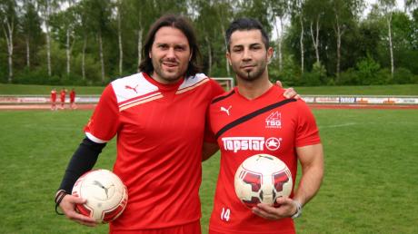 Ein eingespieltes Team: Benedikt Richter (links) und Özgür Halavart werden in der nächsten Saison die erste Mannschaft der TSG Thannhausen trainieren und auch selbst als Spieler verstärken.  	