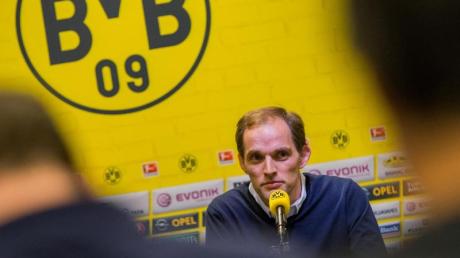 BVB-Trainer Thomas Tuchel bei seiner Vorstellung in Dortmund.