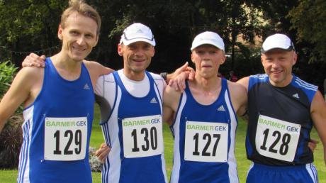 Die Form stimmt bei den LAZ-Läufern (von links): Jochen Gnann, Christian Irrgang, Martin Edelmann und Thomas Fendt. 	