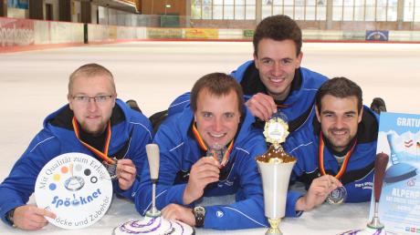 Florian Lechle, Stephan Ruile, Matthias Peischer und Michael Wurmser (von links) haben den Pokalwettbewerb gewonnen. 