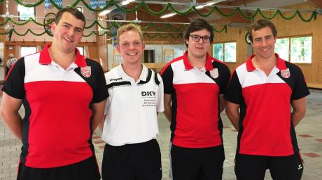 Sie freuen sich über ihren Erfolg: (von links) Markus Wagner, Luis Merkl, Stefan Wagner und Michael Wagner schafften bei der „Bayerischen“ die Qualifikation zur Deutschen U23-Meisterschaft.