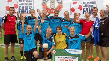 Die Frauen des SSV Anhausen gewannen den Erdinger Meistercup. 	