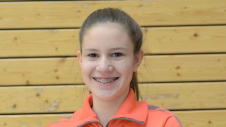 Sie gewann dank der Stimmen per Telefon und SMS die Abstimmung für den Monat November: Shanika Mäling, eine Rhythmische Gymnastin des TSV Friedberg. 