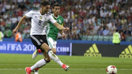 Auftaktkracher Deutschland gegen Mexiko: Die DFB-Elf startet am Sonntag gegen die mittelamerikaner in die Fußball-WM. Beim letzten Duell war Leon Goretzka im Confed Cup einer der Torschützen zum 4:1-Sieg.