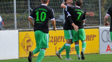 Wann dürfen die Spieler des FC Horgau wieder jubeln? Zuletzt geriet die Mannschaft von Trainer Franz Stroh gegen den VfL Ecknach unter die Räder. Jetzt muss sie sich aus dem Tabellenkeller kämpfen. 	