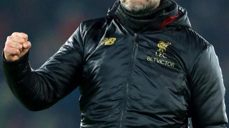 Jürgen Klopp bleibt mit Liverpool auf Meisterschaftskurs. 	