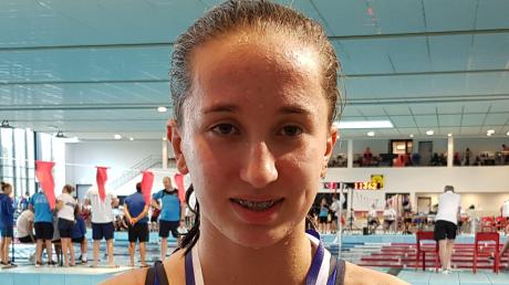 Die 14-jährige Katharina Marb schwamm zu Gold. 	