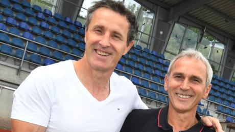 Zwei, die sich gut verstehen und die nun dem Bayernligisten TSV Schwaben Augsburg zum Klassenerhalt verhelfen wollen: der neue Cheftrainer Janos Radoki (links) und sein Co-Trainer Roland Bahl.