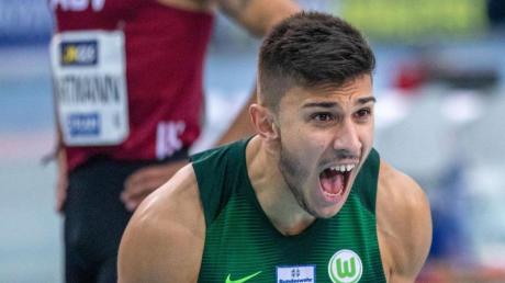 Deniz Almas gewann in Braunschweig die 100 Meter in ganz starken 10,09 Sekunden.