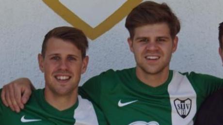 Die Brüder Kevin (links) und Robin Streit übernehmen beim TSV Schiltberg als Spielertrainer.  	