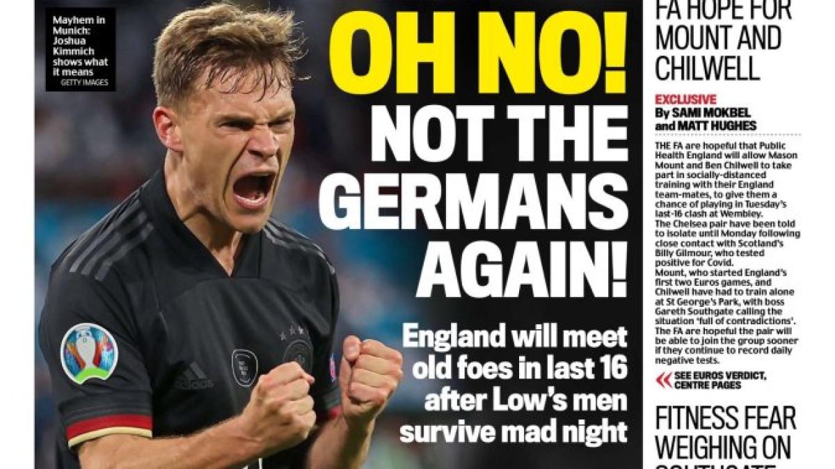 Football EM 2021: “Mr. We go again”: this is how the English newspapers see the classic against Germany