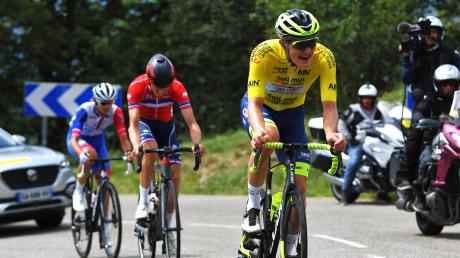 Georg Zimmermann fuhr nach seinem ersten Sieg im Profi-Lager einen Tag im Gelben Trikot des Gesamtführenden bei der Tour de l’Ain in Frankreich. 