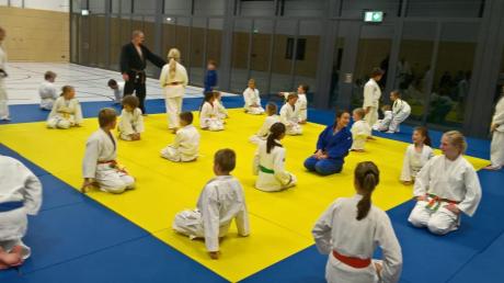 Training beim Judo Sport Team Riesbürg in Pflaumloch.  	