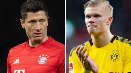 Robert Lewandowski (l.) und Erling Haaland könnten die Bundesliga in diesem Sommer verlassen.