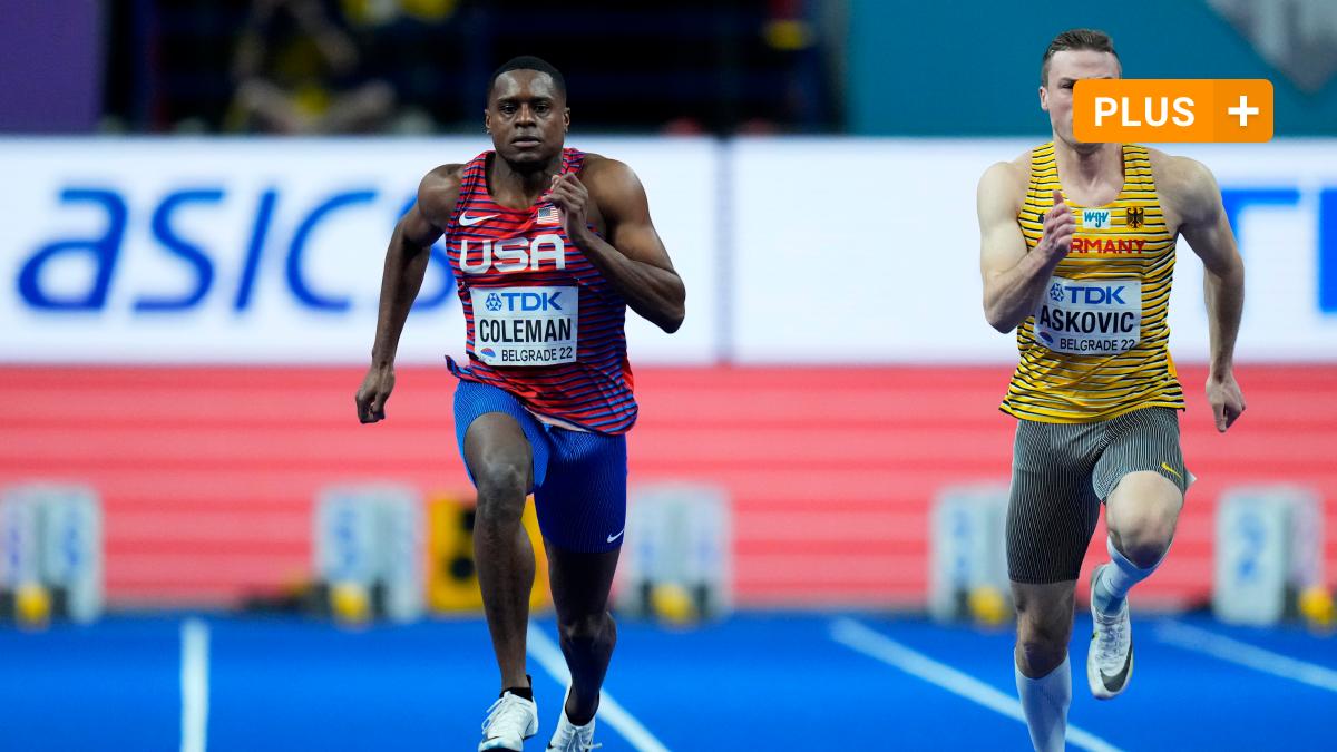 #Leichtathletik: Augsburger Askovic sprintet Seite an Seite mit dem Weltrekord-Halter