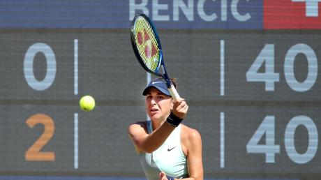 Hat sich im Halbfinale von Berlin mit 6:7 (6:8), 6:4, 6:4 gegen Maria Sakkari durchgesetzt: Belinda Bencic.