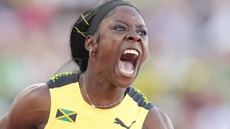 Gold, Gold, Gold: Shericka Jackson hat bei der WM die begehrteste aller Medaillen geholt.