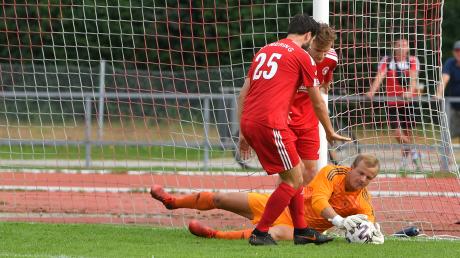 Torhüter Julian Baumann wurde nur einmal bezwungen, aber das reichte bei der 0:1-Niederlage des SV Mering in Jetzendorf. 