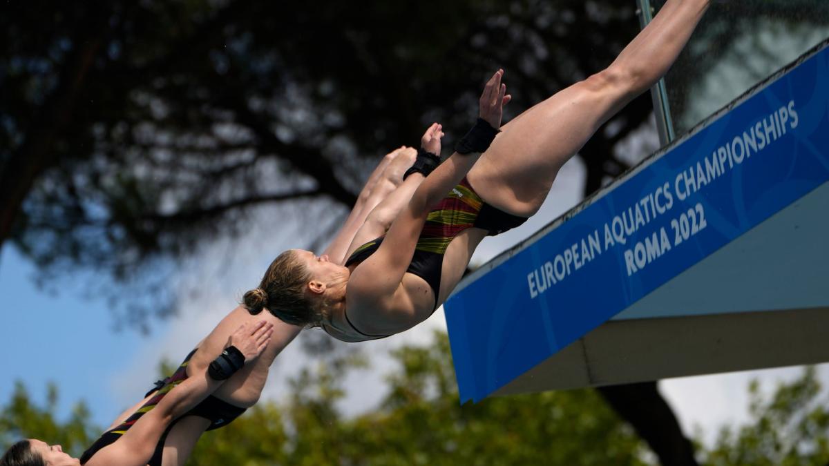 #EM in Rom: Wassen-Schwestern gewinnen Wassersprung-Bronze