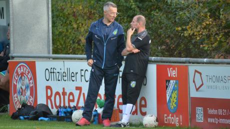 „Was war da nur los?“ Aystettens Trainer Ivan Konjevic und Betreuer Michael de Bur grübelten nach der Niederlage im Spitzenspiel.