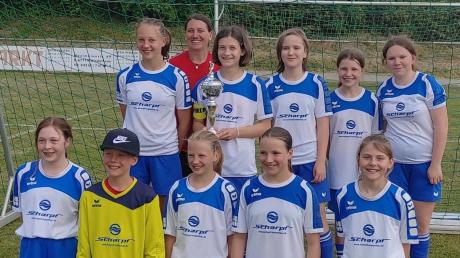 Das Mädchenteam der SG Auerbach-Stetten/Dirlewang gewann das D2-Turnier überzeugend. Fotos: Platzer