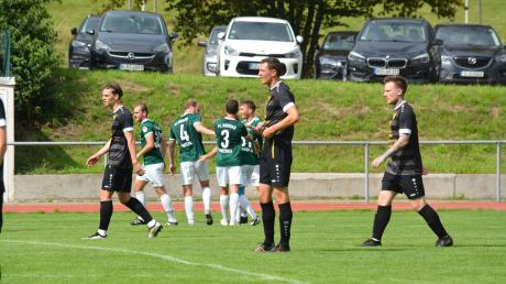 Vier Treffer konnten die Spieler des FC Horgau beim 4:3-Sieg gegen den TSV Gersthofen bejubeln. Beim 4:1 lag sogar eine Blamage für den Landesliga-Absteiger in der Luft. Foto: Oliver Reiser