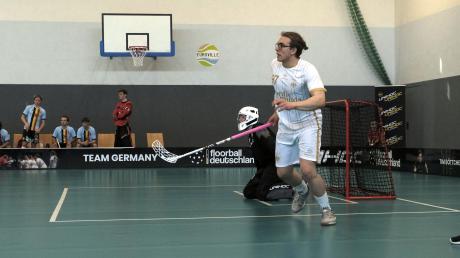 Der Kauferinger Floorballer Moritz Leonhardt tritt ab Donnerstag wieder in der Nationalmannschaft an. Foto: Floorball Deutschland