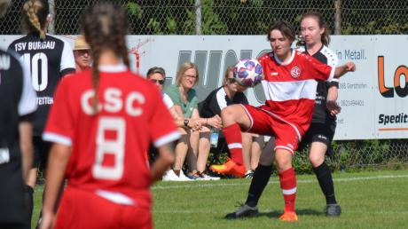 Mit einem Tor und einer Vorlage war Josefin Schmid die Matchwinnerin beim 2:1-Sieg des CSC Batzenhofen gegen Burgau. Foto: Oliver Reiser