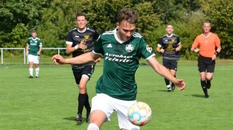 Philip Meitinger vom FC Horgau hat bereits acht Saisontreffer auf dem Konto. Foto: Oliver Reiser 