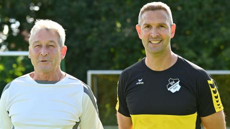 Sie wollen den SV Neuburg endlich nach oben führen – wenn’s geht, gleich zwei Teams auf einen Schlag: Co-Trainer Karl Kalchschmid (links) und Trainer Martin Hörmann. 
