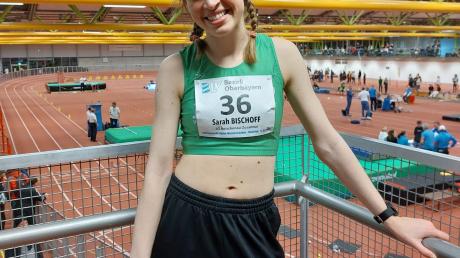 Mit Top-Leistungen und Vereinsrekorden startete Sarah Bischoff von der LG Reischenau-Zusamtal ins Leichtathletik-Jahr 2024. Foto: Michael Sandner