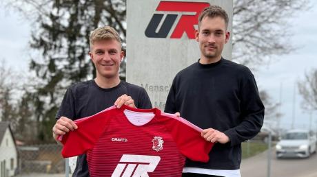 Wertingens Zugang Alexander Storzer (links) mit dem zukünftigen Spielertrainer Tjark Dannemann.