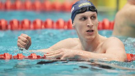 Lukas Märtens schwamm über 400 Meter Freistil knapp am Weltrekord vorbei.
