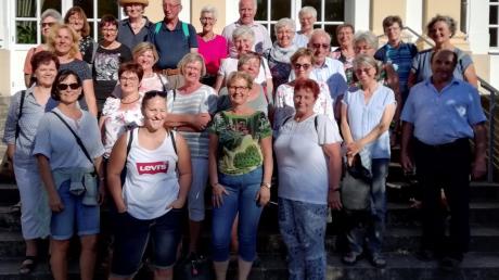 Die Teilnehmer am Ausflug des Eglinger Frauenbundes genossen den Spätsommer in Franken. 	