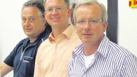 Die Referenten des Abends (von rechts): Gerhard Hartmann, Jochen Ruf und Robert Drechsler.  