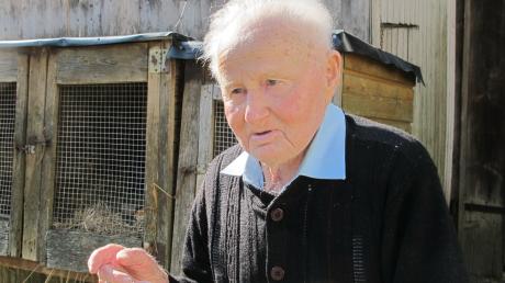 Hellwach und rüstig ist Josef Bihlmayr aus Gottmannshofen. Er feiert am morgigen Sonntag seinen 100. Geburtstag.
