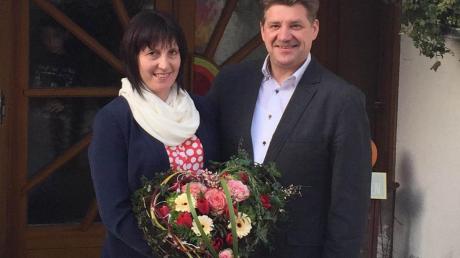 Birgit und Johann Gebele aus Laugna sind Geburtstagskinder: Sie hatte gestern ihren 50. Geburtstag, er feiert heute.  
