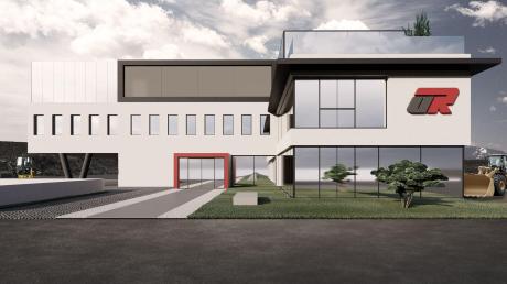 Das Firmengebäude von Ulrich Reitenberger Bau im Laugnaer Ortsteil Asbach soll aufgestockt werden. Der Gemeinderat freute sich darüber, dass das Unternehmer dem Standort treu bleibt.  	