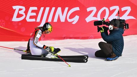 Lena Dürr verpasste eine Medaille im Slalom.