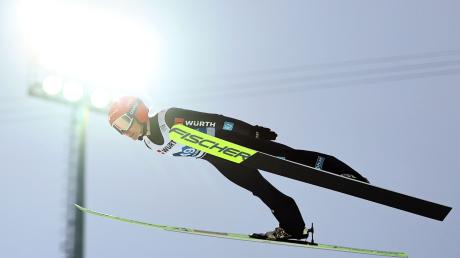 Katharina Althaus könnte sich auch bald einen Eintrag im Geschichtsbuch des Skispringens sichern.