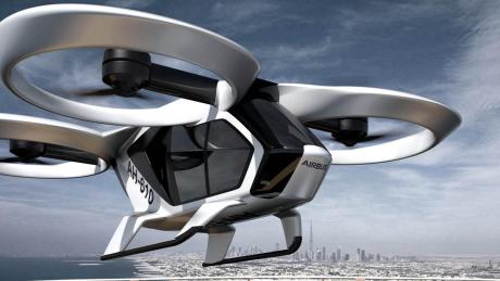 Das ist kein Science-Fiction-Hubschrauber, sondern das Modell eines CityAirbus, der in Donauwörth entwickelt und dort auch gebaut werden soll. 