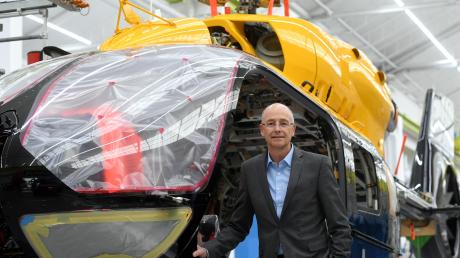 Wolfgang Schoder ist Deutschland-Chef von Airbus Helicopters. Er appelliert an die Politik:  "Vergesst die militärischen Hubschrauber nicht." 	