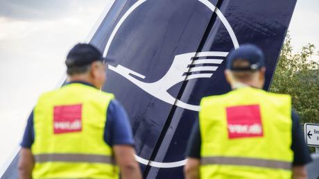 Am Mittwoch streikten Bodenbeschäftigte bei der Lufthansa.