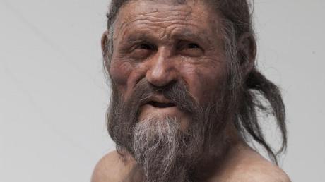 Rekonstruktion des Gletschermannes Ötzi: Der litt an Laktose-Intoleranz und hatte Verwandte auf Sardinien. 