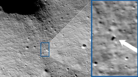 Obwohl er bei der Landung womöglich umgekippt ist, schickte der «Nova-C»-Lander Bilder vom Mond.